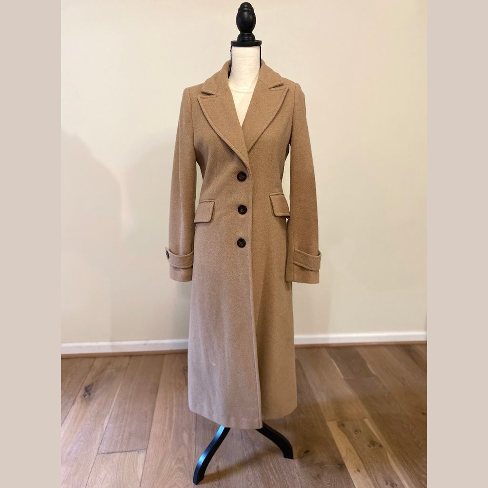 Mexx Long Wool Camel Coat
